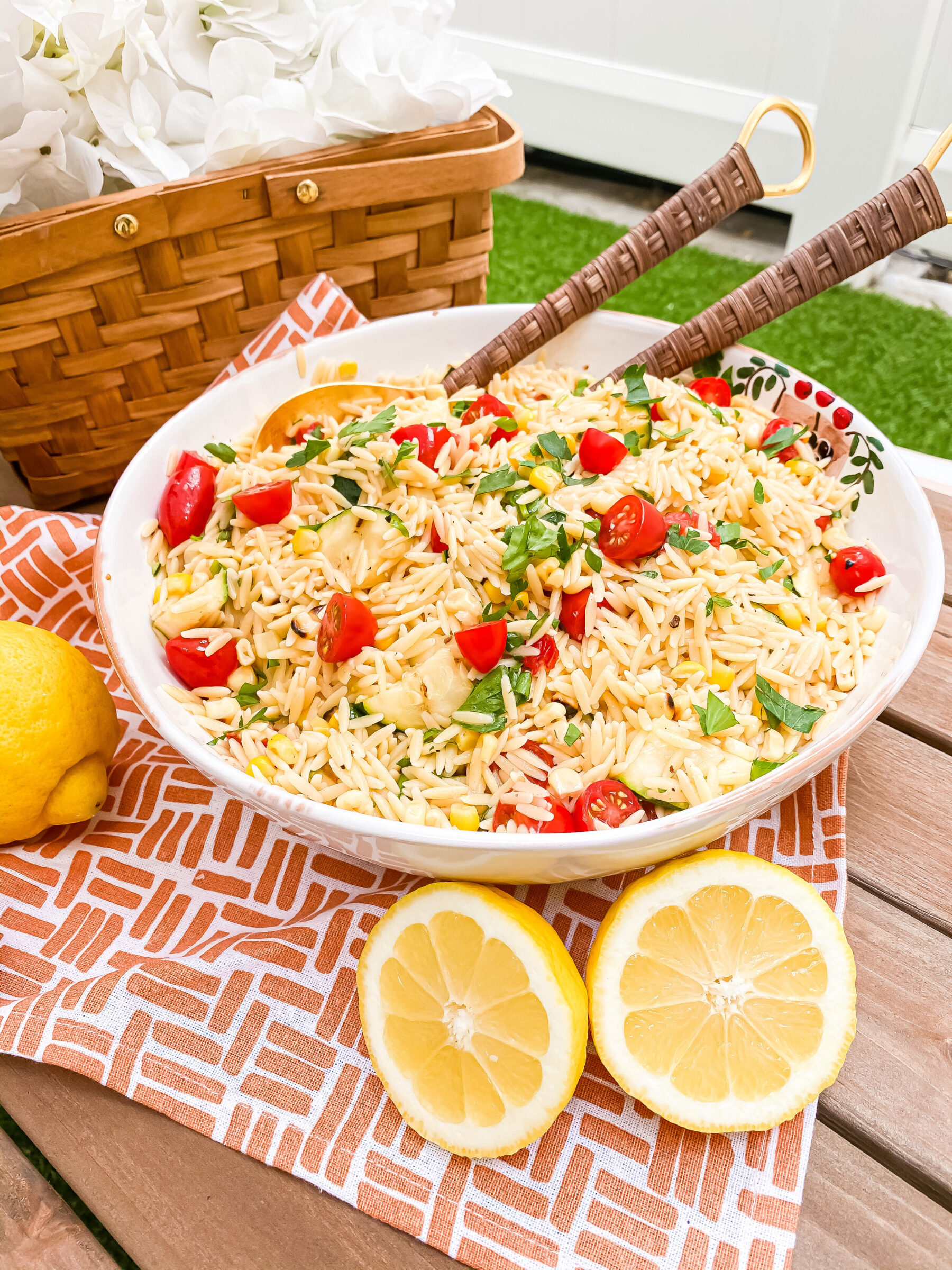 Grilled Summer Vegetable and Orzo Pasta From Scratch with Maria
