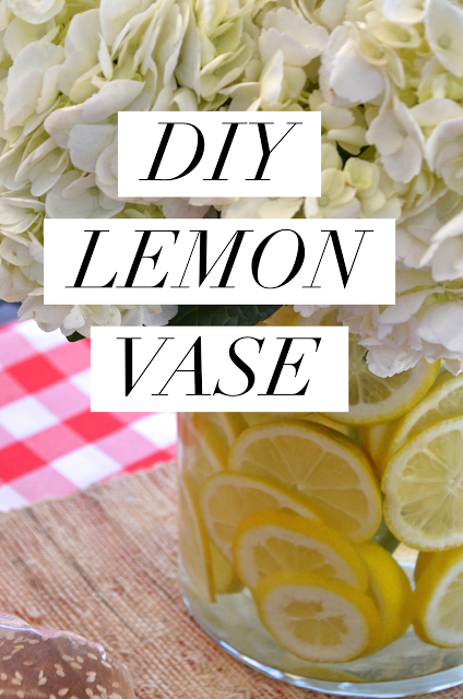 Bright and Fresh DIY Lemon Vase Centerpiece