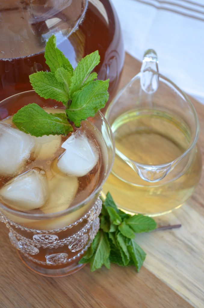 Mint Iced Tea with Homemade Mint Simple Syrup
