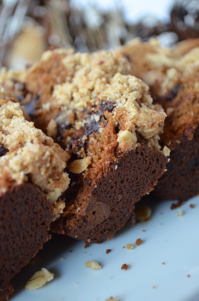 Gingerbread Loaf With Dark Chocolate and Spiced Crumble