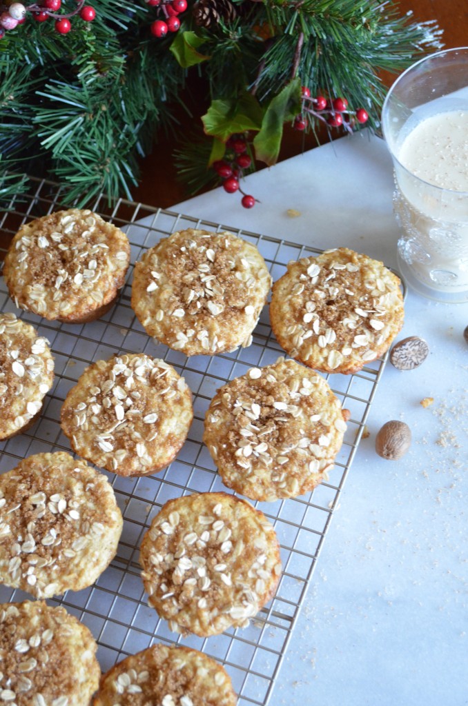 Eggnog Muffins for the holiday season. From Scratch With Maria Provenzano Click for recipe