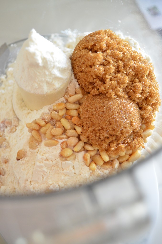 Brown Sugar and Pine Nut Shortbread Cookies