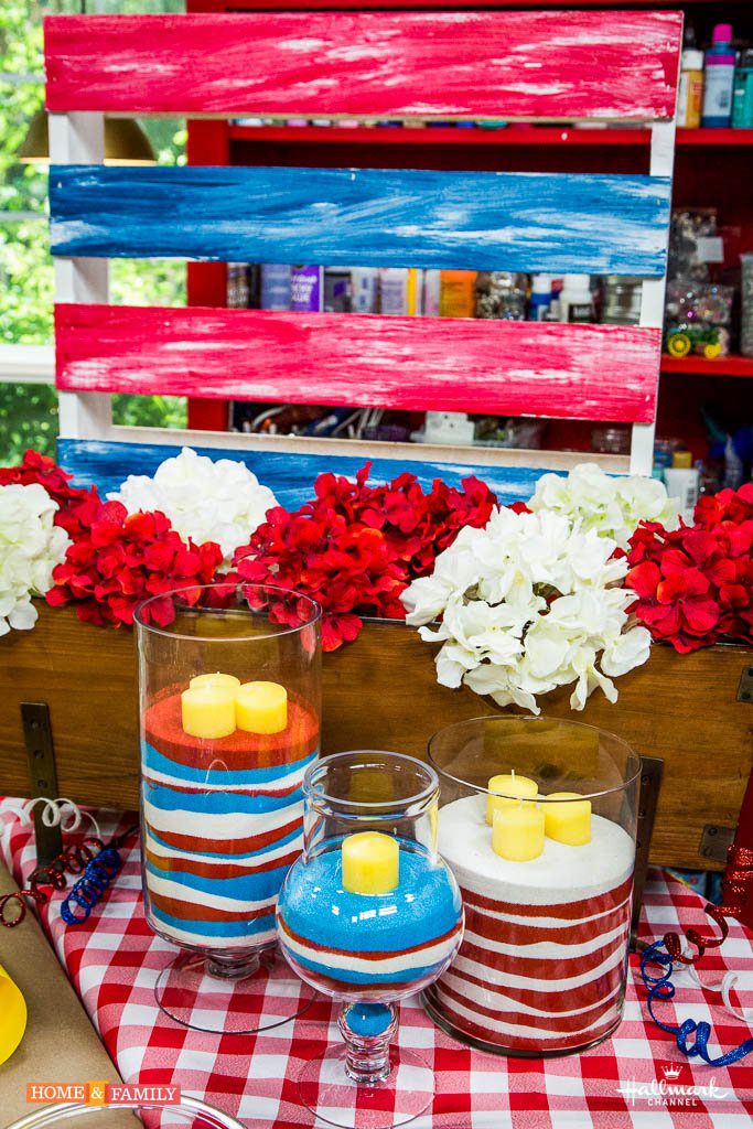 DIY Patriotic Sand Candles and Beachy Sand Candles