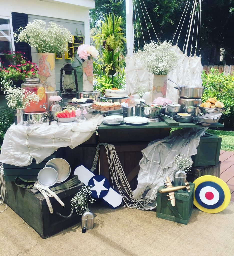 DIY Boho/Aviation Wedding Buffet Table Decor on Hallmark's Home and Family Show