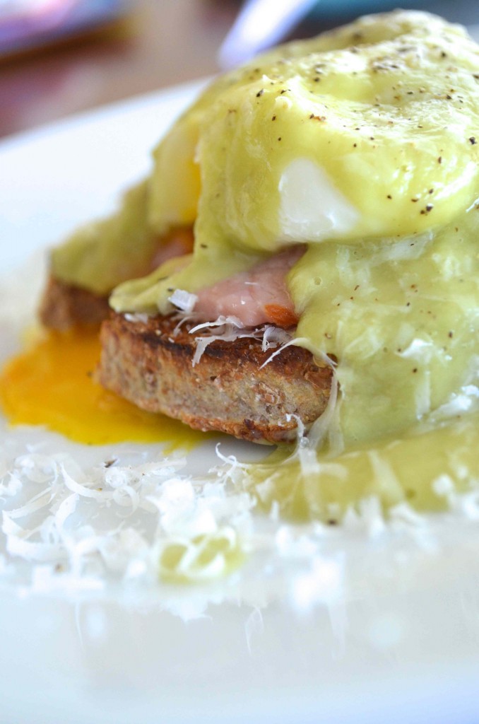 A New Take On Eggs Benedict made with a much healthier hollandaise sauce made from avocados. From Scratch With Maria Provenzano