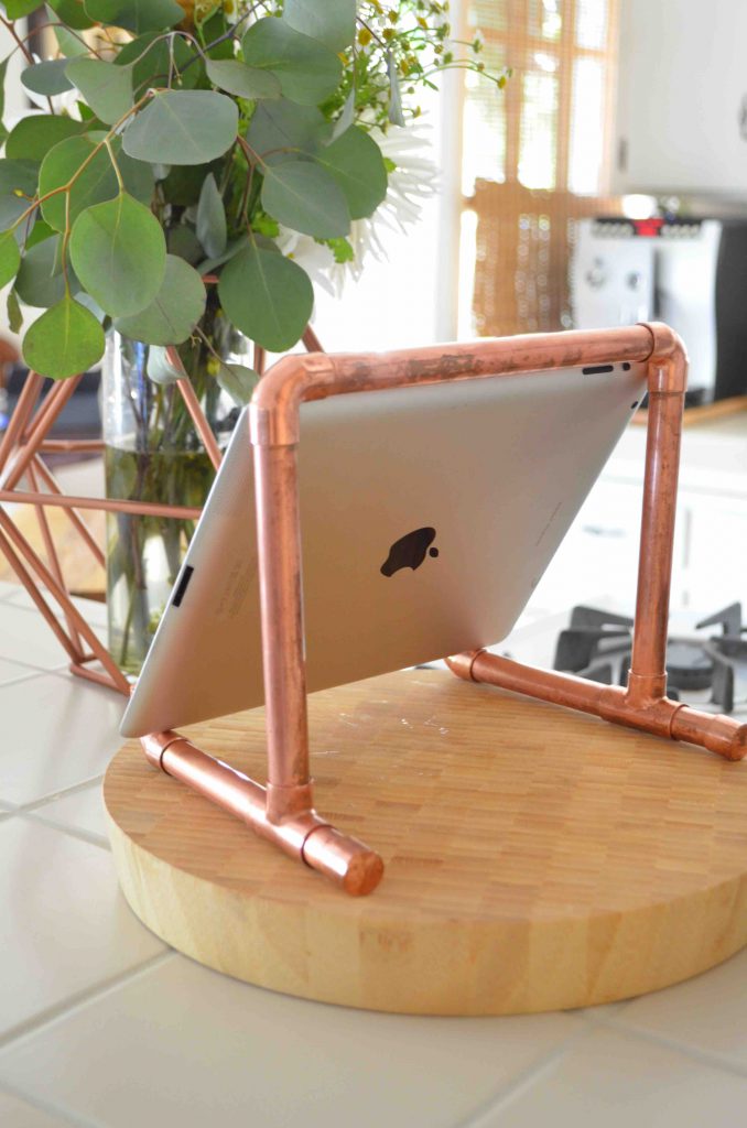 Copper Pipe iPad Holder
