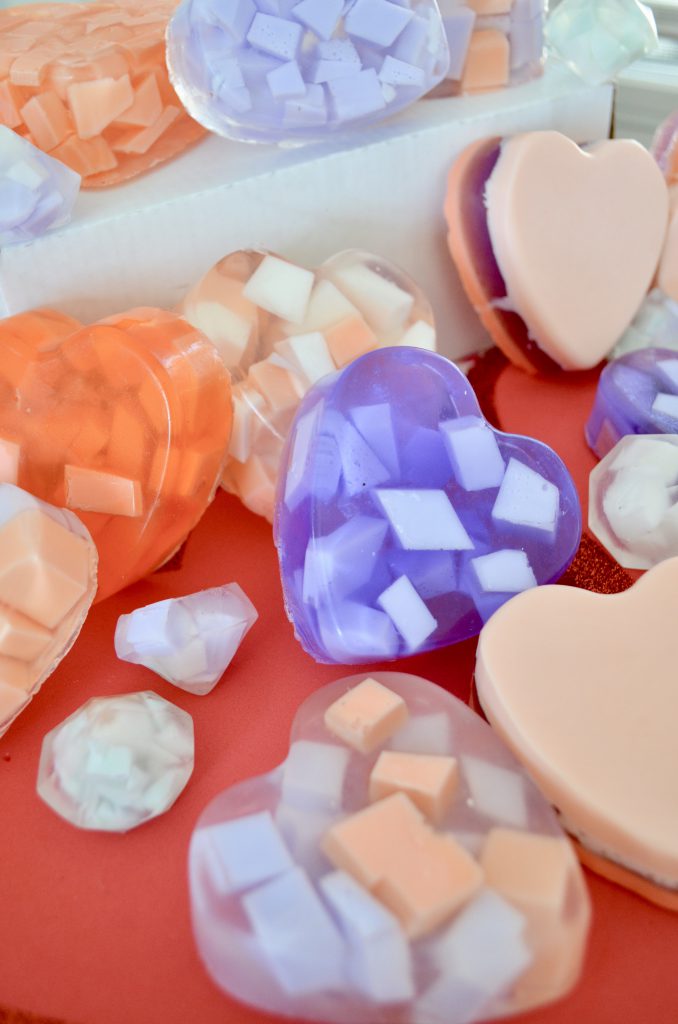 DIY Heart Soaps For Valentine's Day