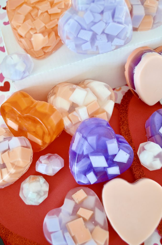 DIY Heart Soaps For Valentine's Day